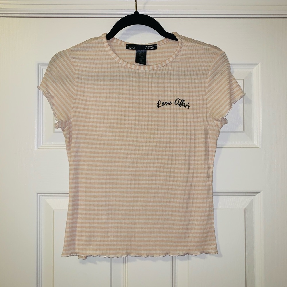 Women’s Beige Striped Shirt